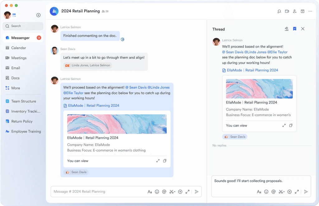 Khả năng nhắn tin lark